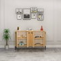 Hanah Home Sapphire Oak Consola Roble Zafiro 120x75x29.6cm Mueble Roble Zafiro Elegante y Funcional